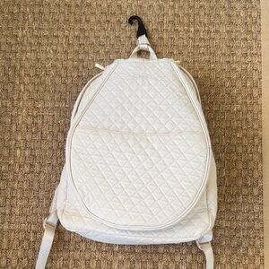 New Without Tag Quilted Women's Tennis Backpack By Sculpti, Holds 2 Rackets